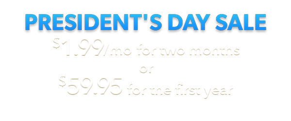 Presidents Day Annual Promo