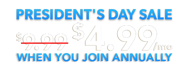 Presidents Day Annual Promo