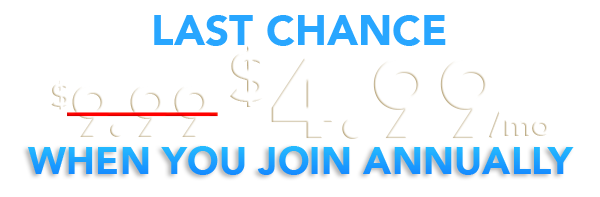 Last Chance to Save on Annual Membership